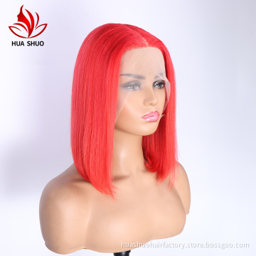 Factory Price Swiss Hd Lace Frontal Bob Wig Brazilian T-part Lace Human Hair Wig With Black Women